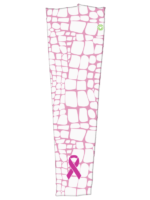 Reptilian background in pink & white with pink ribbon