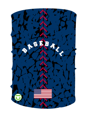 baseball stitches & smash It overlay with text and flag