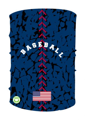 baseball stitches & smash It overlay with text and flag