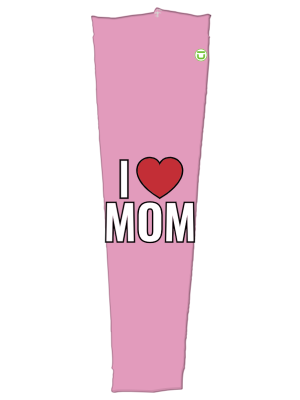 I heart mom pink sleeve