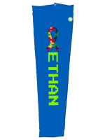 Autism ribbon and name sleeve